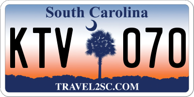 SC license plate KTV070