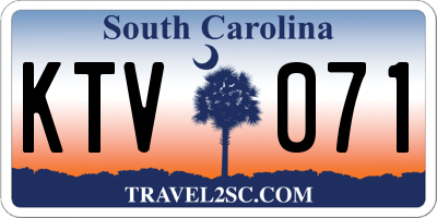 SC license plate KTV071