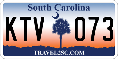 SC license plate KTV073