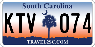SC license plate KTV074