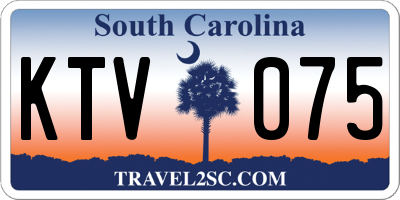 SC license plate KTV075