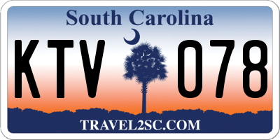 SC license plate KTV078