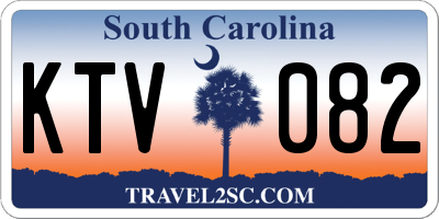 SC license plate KTV082