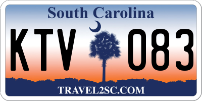 SC license plate KTV083