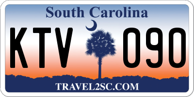 SC license plate KTV090