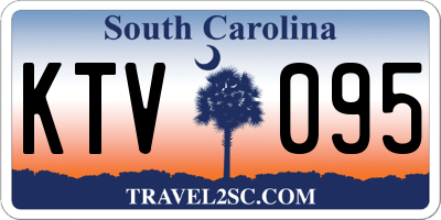 SC license plate KTV095