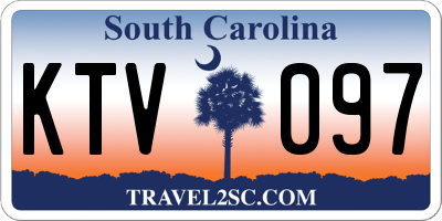 SC license plate KTV097