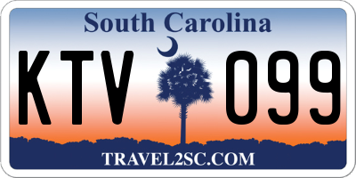 SC license plate KTV099