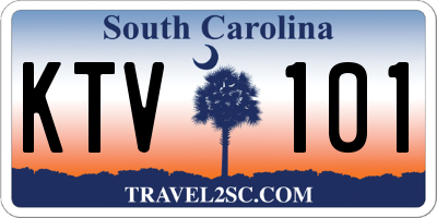 SC license plate KTV101