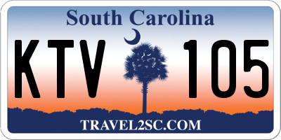 SC license plate KTV105