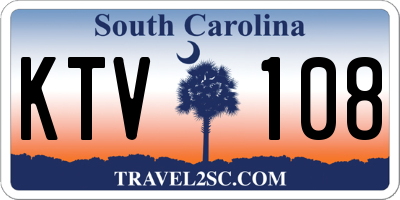 SC license plate KTV108