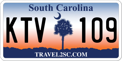 SC license plate KTV109