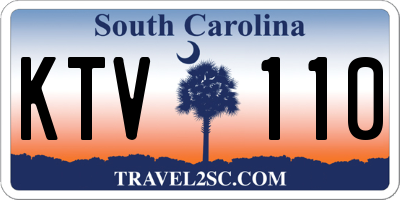 SC license plate KTV110
