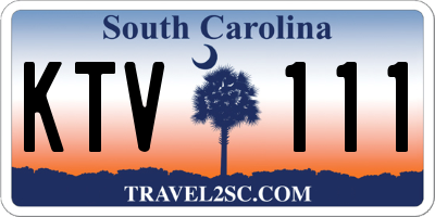 SC license plate KTV111