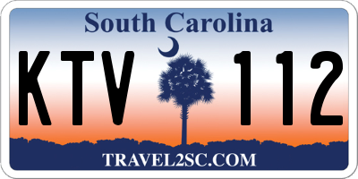 SC license plate KTV112