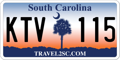 SC license plate KTV115