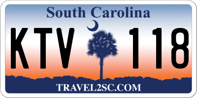 SC license plate KTV118