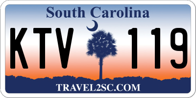SC license plate KTV119