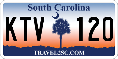 SC license plate KTV120