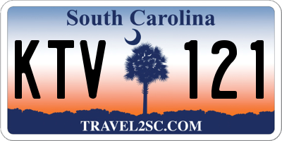 SC license plate KTV121