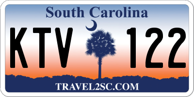 SC license plate KTV122