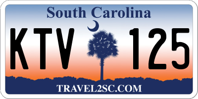 SC license plate KTV125