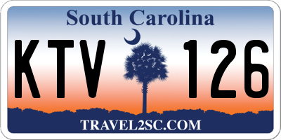 SC license plate KTV126