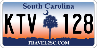 SC license plate KTV128