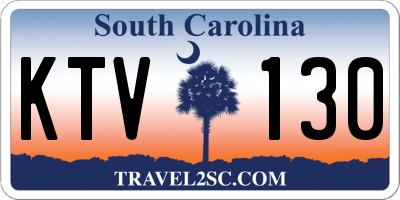 SC license plate KTV130