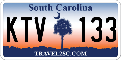 SC license plate KTV133