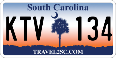 SC license plate KTV134