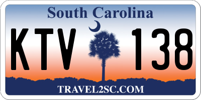 SC license plate KTV138