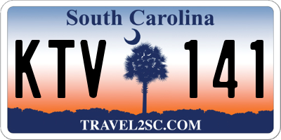 SC license plate KTV141