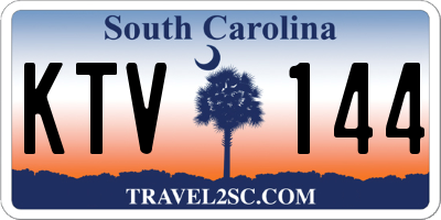 SC license plate KTV144