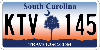 SC license plate KTV145