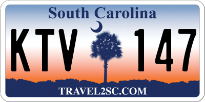 SC license plate KTV147