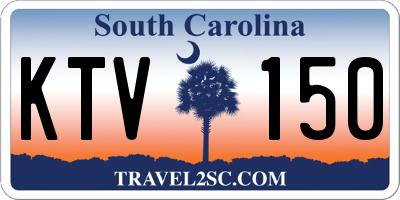 SC license plate KTV150