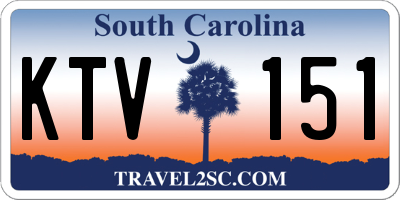 SC license plate KTV151