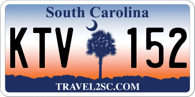 SC license plate KTV152