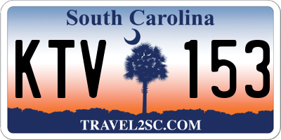 SC license plate KTV153