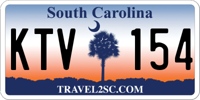 SC license plate KTV154