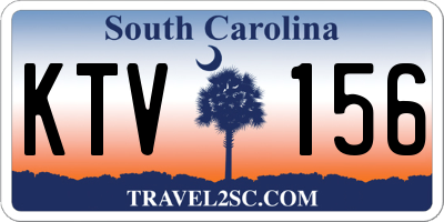 SC license plate KTV156
