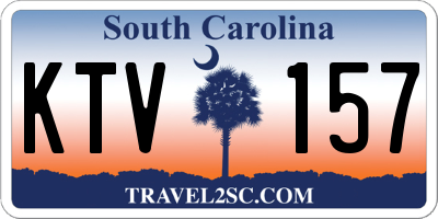 SC license plate KTV157