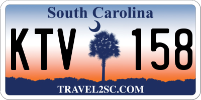 SC license plate KTV158