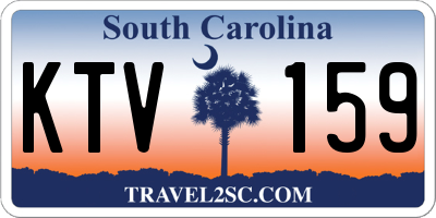 SC license plate KTV159