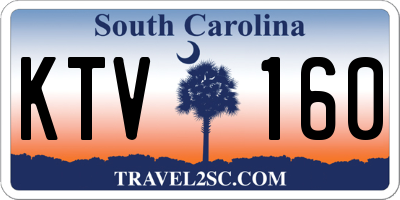 SC license plate KTV160