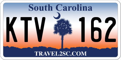 SC license plate KTV162