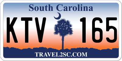 SC license plate KTV165