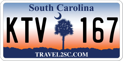 SC license plate KTV167
