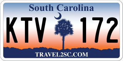 SC license plate KTV172